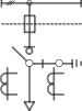 Схема первичных соединений камер КСО-366 09