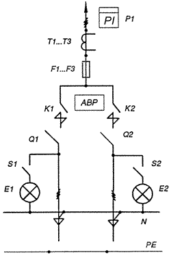Вводно-распределительное устройство ВРУ-1-18-80 УЗ схема