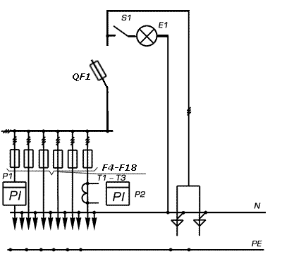 Вводно-распределительное устройство ВРУ1-28-65 УЗ схема