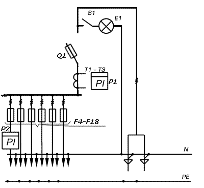 Вводно-распределительное устройство ВРУ1-28-64 УЗ схема